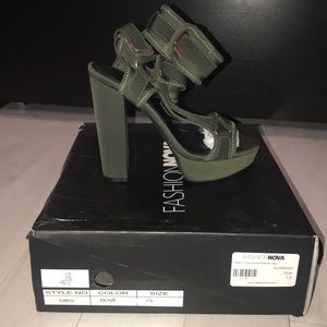 Brand New Olive Heels
